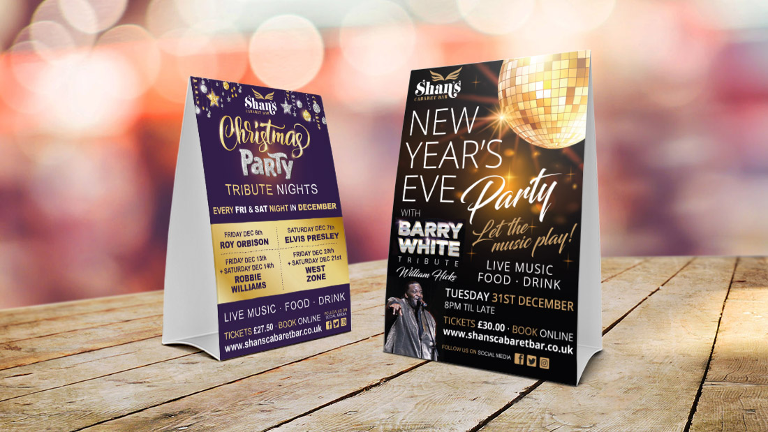 Shans Tent Cards